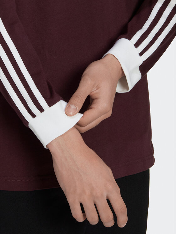 Adidas originals 3 stripe long sleeve tee deals