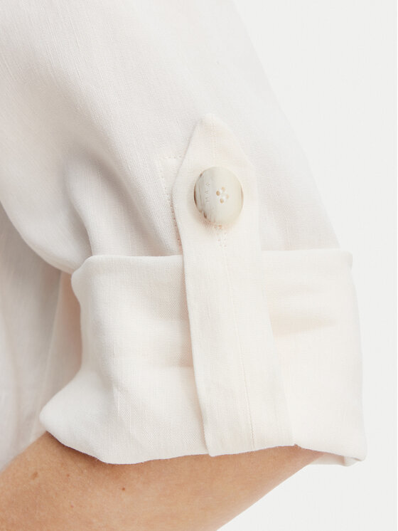 Marella Marella Camicia Palchi 2613041015 Écru Regular Fit