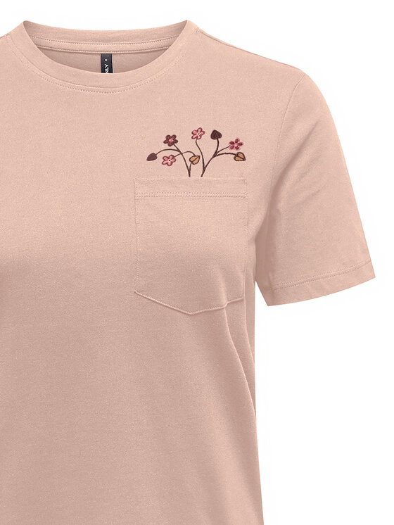 ONLY ONLY T-shirt Polly 15317989 Ružičasta Regular Fit