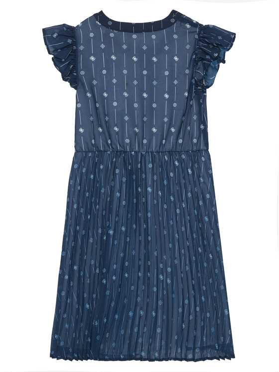 Guess Guess Elegantné šaty J6RK13 WA2T0 Tmavomodrá Regular Fit