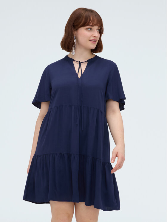 Fiorella Rubino Fiorella Rubino Sukienka codzienna 7086T001771N034 Niebieski Regular Fit