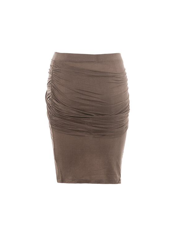 BENU BENU Gonna a matita SPÓDNICA MOKKA CUPRO Marrone Slim Fit