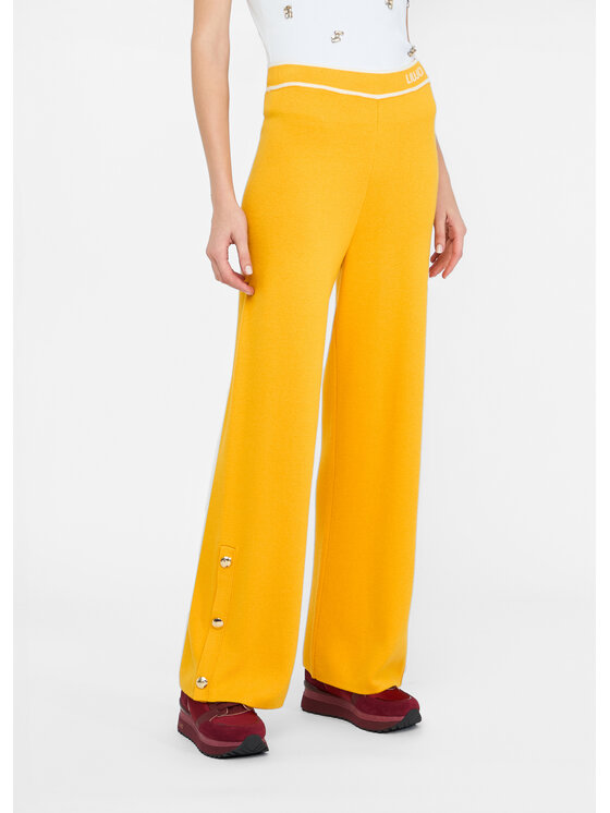 Liu Jo Liu Jo Pantaloni di tessuto TF5252MS59LC3761 Giallo Regular Fit