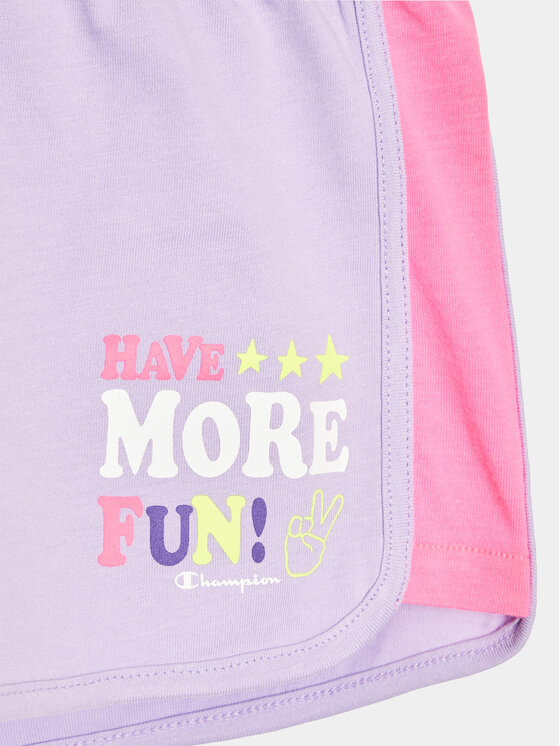 Champion Champion Športové kraťasy 404683 Fialová Regular Fit