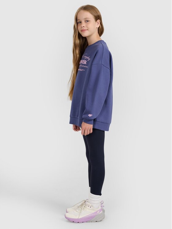 4F 4F Mikina 4FJRAW25TSWSF2428-33S Modrá Oversize