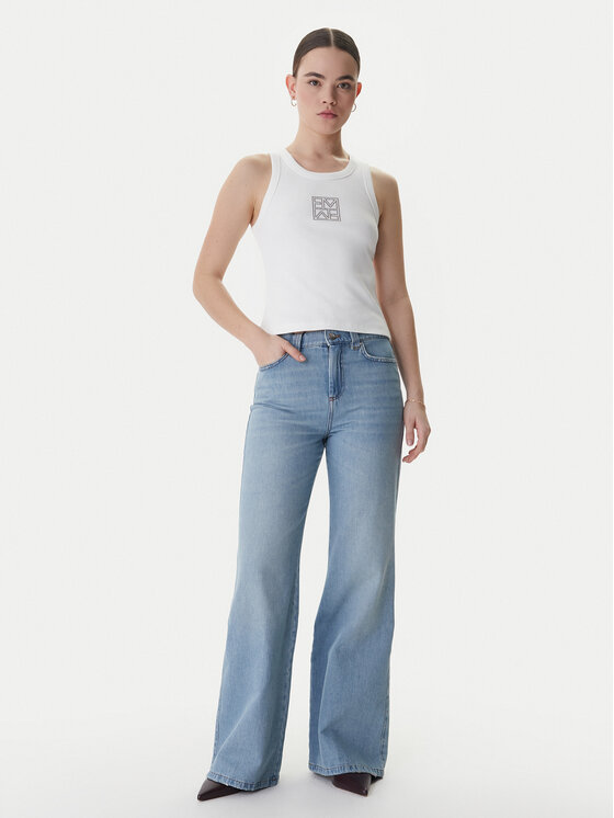 Marella Marella топ Emme by Marella Sesamo 2615941041 Бял Regular Fit