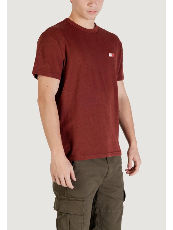 Tommy Jeans Tommy Jeans T-shirt DM0DM22667 Marrone Casual Fit