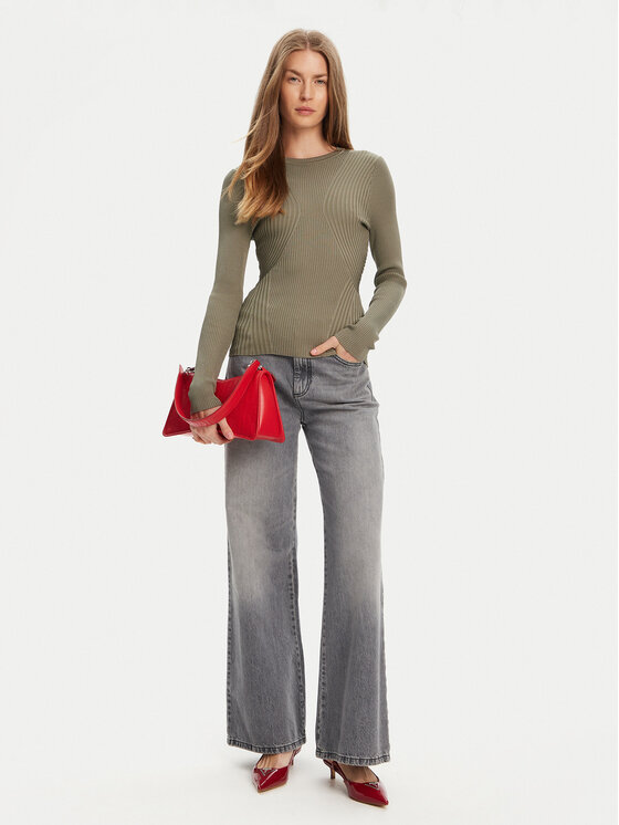Guess Guess Sweater W5YR08 Z0040 Zöld Regular Fit