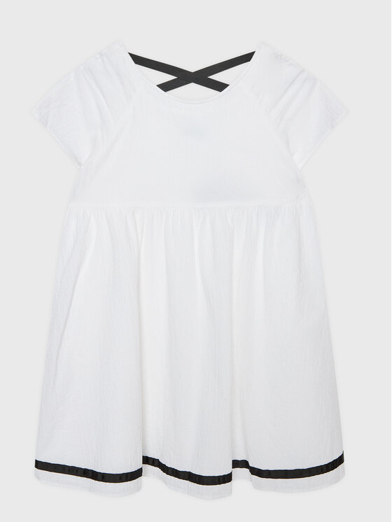 United Colors Of Benetton United Colors Of Benetton Rochie de vară 4O9TCV013 Alb Regular Fit