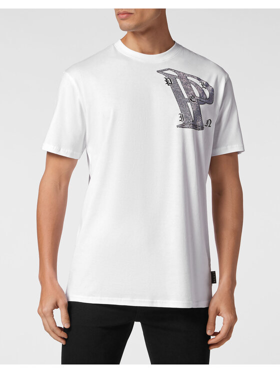 PHILIPP PLEIN PHILIPP PLEIN T-Shirt 9943 Bílá Regular Fit
