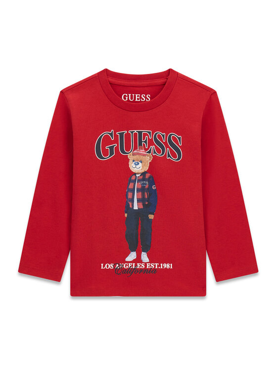 Guess Guess Blusa N6BI04 K5854 Rosso scuro Regular Fit