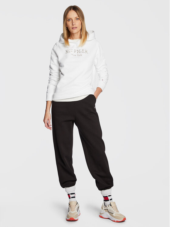 Tommy Hilfiger Tommy Hilfiger Μπλούζα Foil WW0WW37181 Λευκό Regular Fit