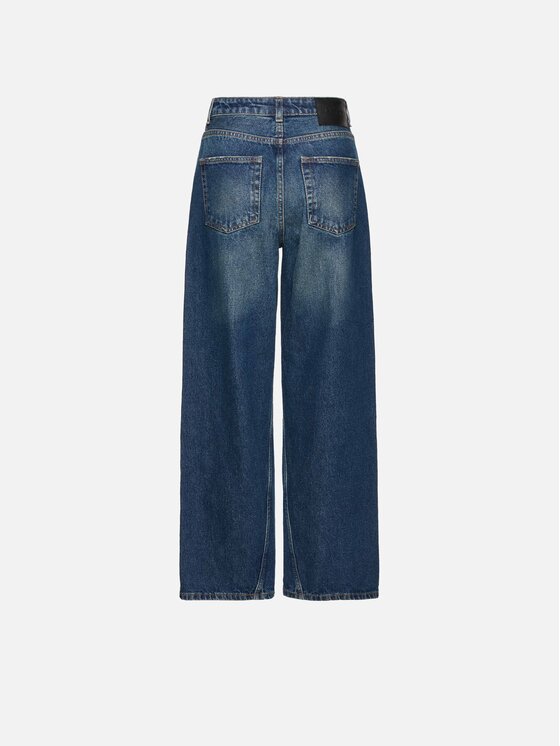 La Mania La Mania Jeansy UMI Granatowy Basic Fit