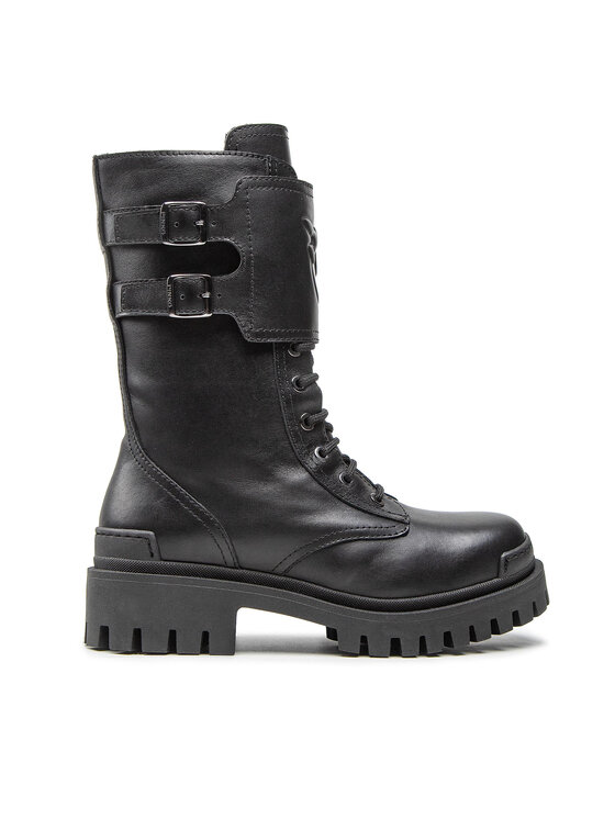 Pinko Outdoorová obuv Cumino Stivale AI 22-23 BLKS1 1H2135 A072 Čierna