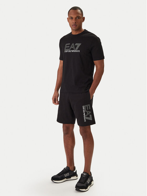EA7 Emporio Armani EA7 Emporio Armani Sportovní kraťasy 7M001315 AF13512 Černá Regular Fit