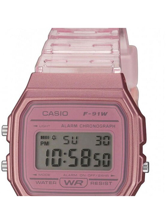 Casio Zegarek F-91WS-4EF Różowy | Modivo.pl