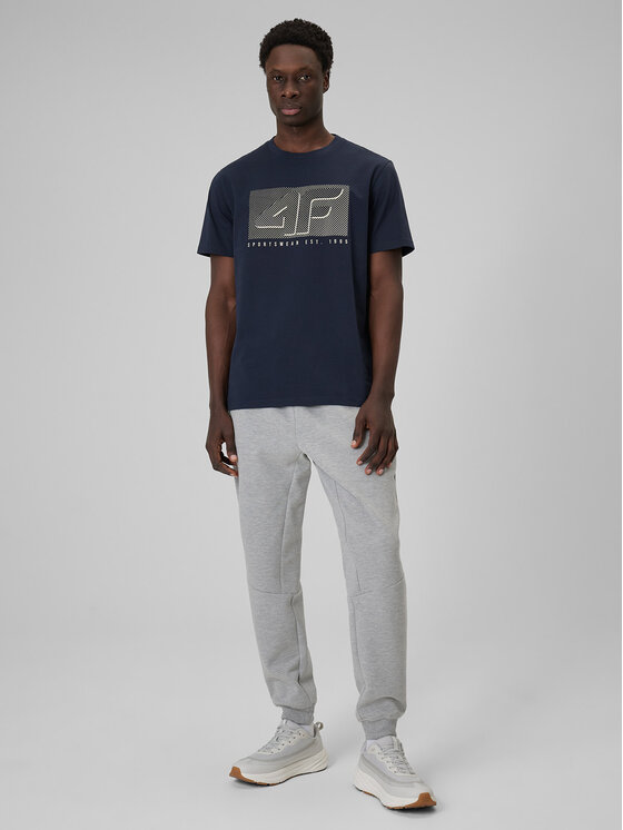 4F 4F T-Shirt COMMERCIAL 12 Granatowy Regular Fit