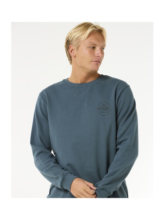 Rip Curl Rip Curl Bluza Stapler Crew Zielony Standard Fit