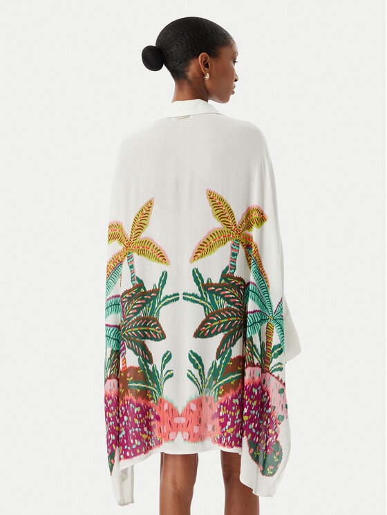 LOLA CASADEMUNT LOLA CASADEMUNT Sukienka koszulowa LS2615014 Biały Oversize