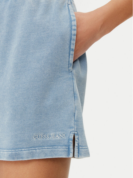 Guess Jeans Guess Jeans Szorty sportowe W5GD0N KCTJ1 Niebieski Relaxed Fit