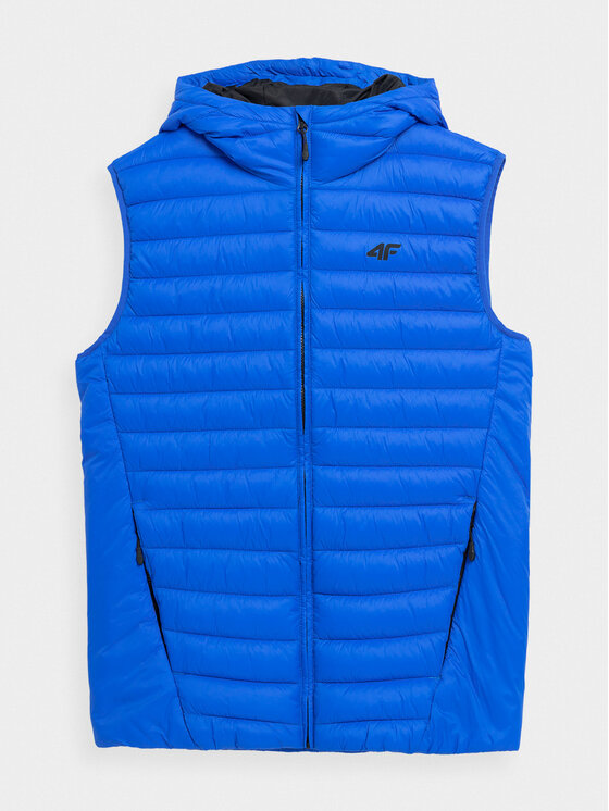 4F 4F Kamizelka 4FAW23TVESM063 Niebieski Regular Fit