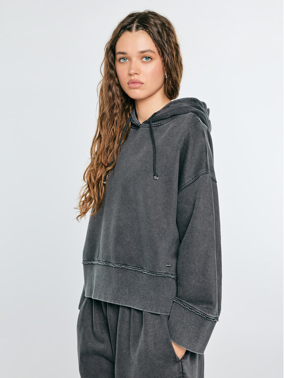BIG STAR BIG STAR Bluza AGNESSA Czarny Oversize