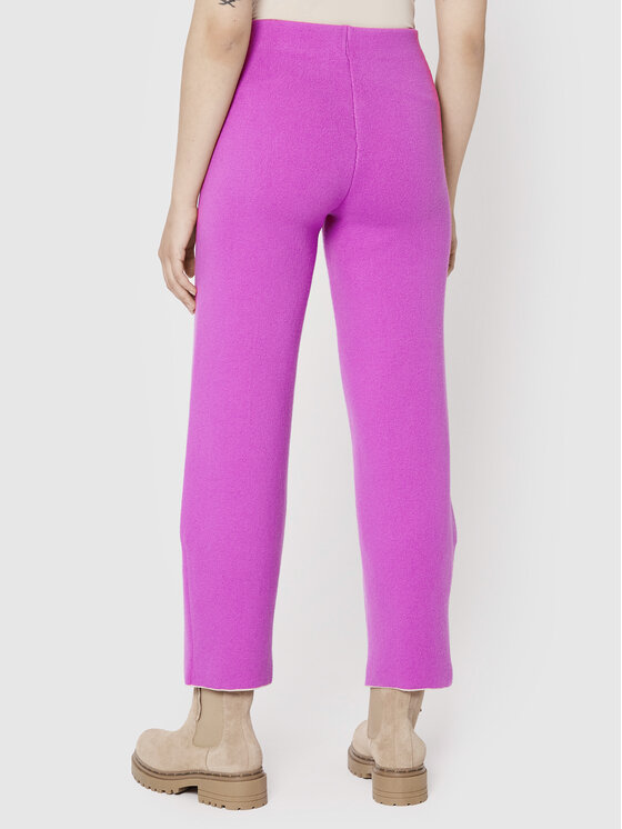 Liviana Conti Liviana Conti Spodnie materiałowe F2WC37 Różowy Relaxed Fit