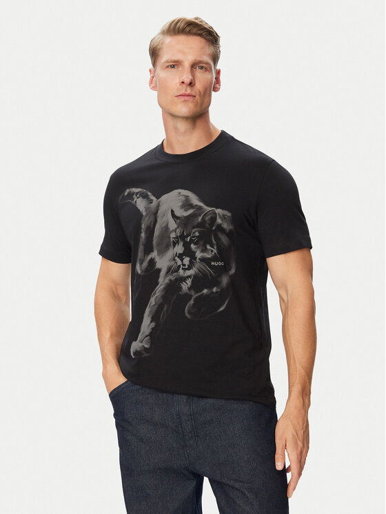 HUGO HUGO T-shirt Daffilo 50568689 Nero Regular Fit