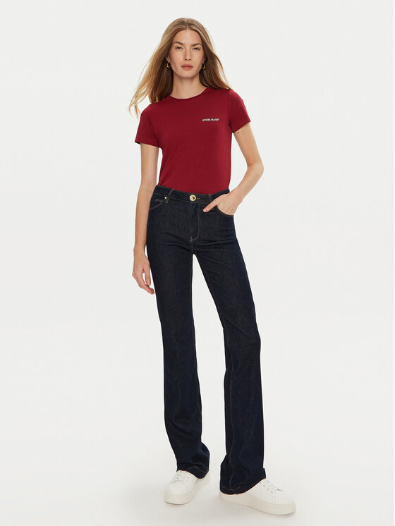 Guess Jeans Guess Jeans T-särk W4YI02 J1314 Punane Slim Fit