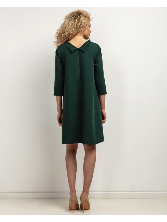 Tessita Tessita Koktejlové šaty SUKIENKA_T442 _10_XXL Tmavě zelená Loose Fit