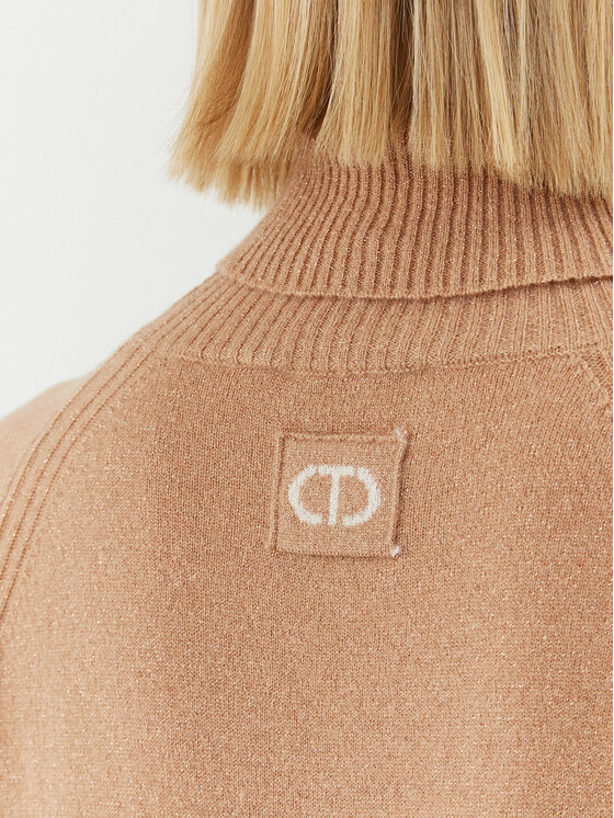 TWINSET TWINSET Rollkragenpullover 232TT3200 Beige Regular Fit