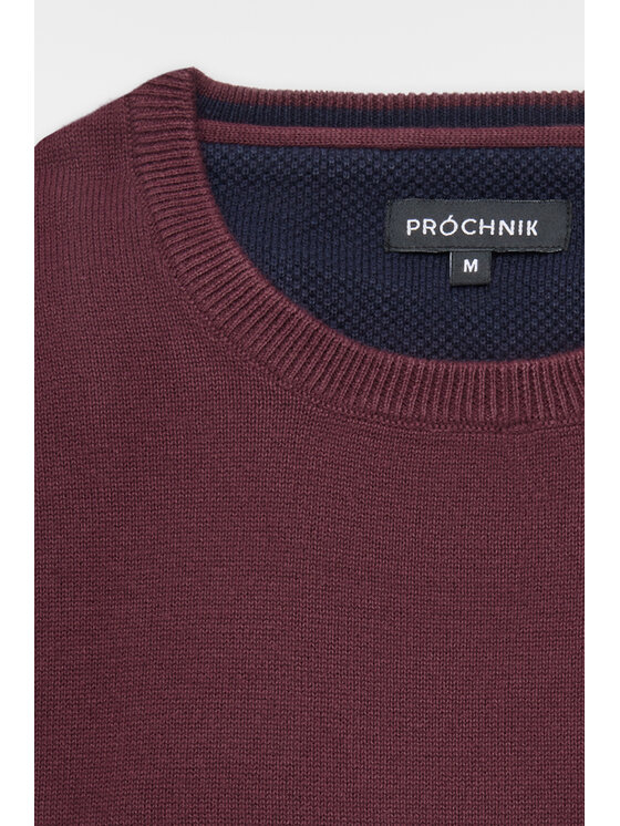 Próchnik Próchnik Sweter PM8 SW073224000012 Bordowy Regular Fit
