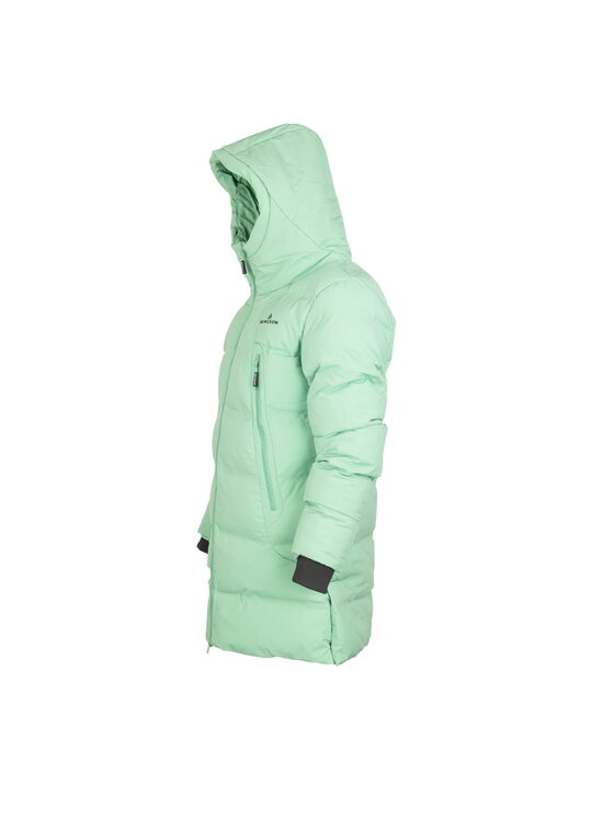 Bergson Bergson Płaszcz SNOW LEOPARD Zielony Regular Fit