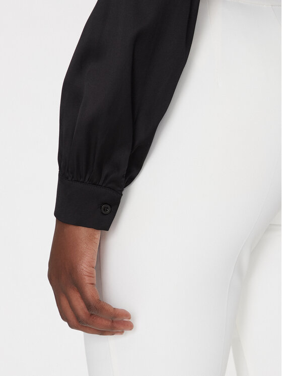 Fracomina Fracomina Bluse FS25ST1001W73201 Schwarz Regular Fit