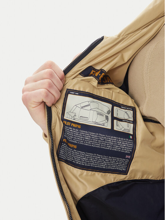 Aeronautica Militare Aeronautica Militare Prechodná bunda 251AB2071CT3081 Béžová Regular Fit