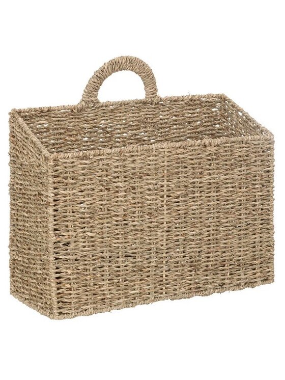MIAhome MIAhome Kosz z trawy morskiej z uchwytem 40x37 cm Brązowy