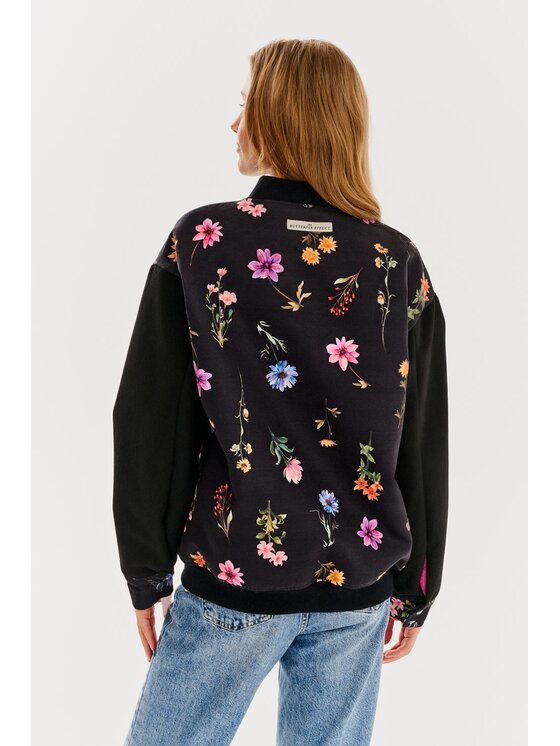 NAOKO NAOKO Bundy bomber Magnolia Moon Čierna Regular Fit