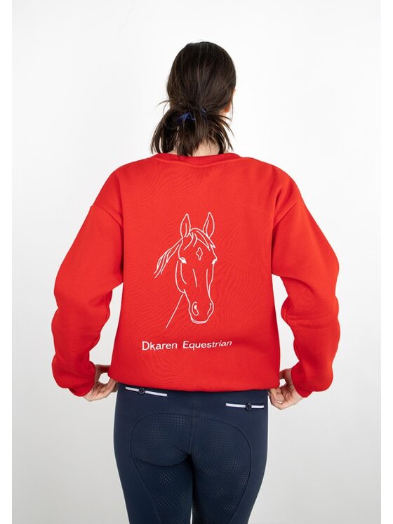DKaren Sport DKaren Sport Bluza EQ001 Czerwony Classic Fit