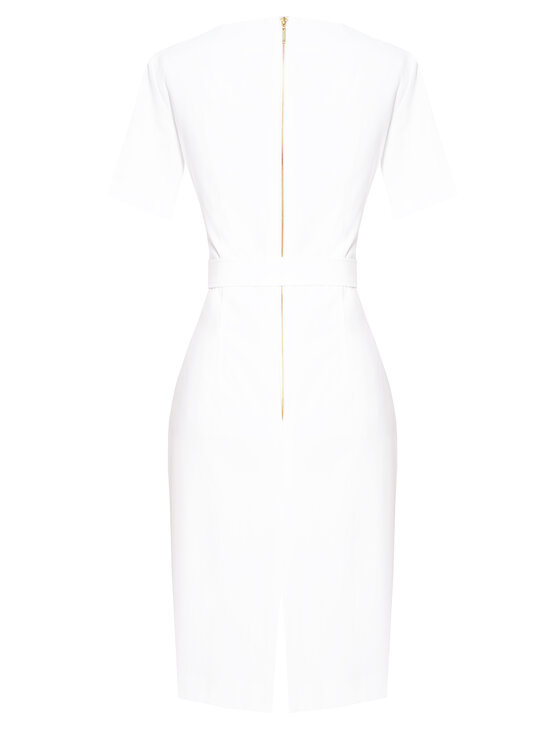 Kasia Zapała Kasia Zapała Sukienka koktajlowa Sukienka Lilly Kremowy Slim Fit
