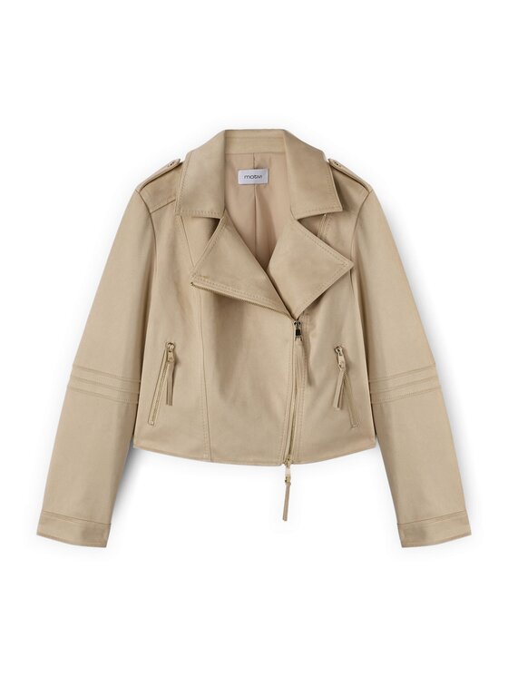 Motivi Motivi Giacca in similpelle R314Q101135N003 Bianco Regular Fit