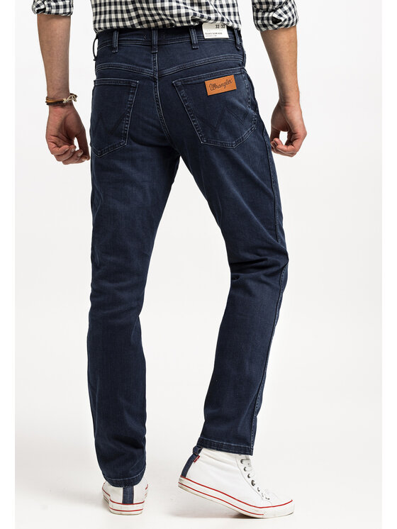 Wrangler Wrangler Jeansy Texas Slim Wild Horse Granatowy Regular Fit