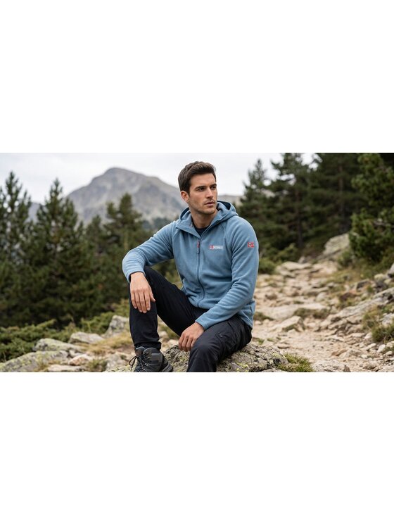 Geographical Norway Geographical Norway Polar WZ3337H/GN-PETROL Niebieski Reglan Fit