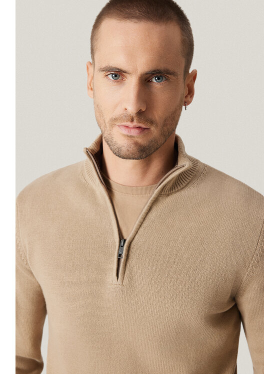 Próchnik Próchnik Sweter PM13 SW073225000018 Beżowy Regular Fit