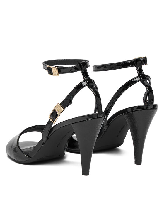 Tommy Hilfiger Tommy Hilfiger Sandále Th Elegant Patent Sandal FW0FW08961 Čierna