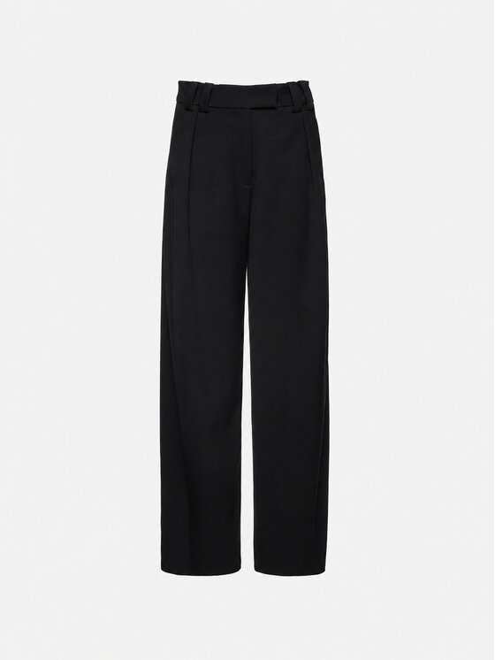 La Mania La Mania Spodnie garniturowe ISAAC Czarny Basic Fit
