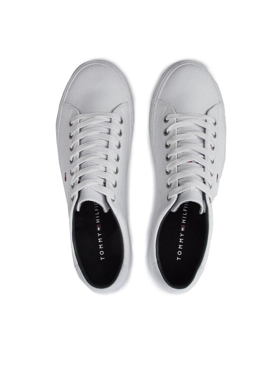 Tommy Hilfiger Tommy Hilfiger Sneakersy Essential Leather Sneaker FM0FM02157 Biały