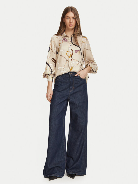 Marella Marella Cămașă 2625116102200 Crem Regular Fit