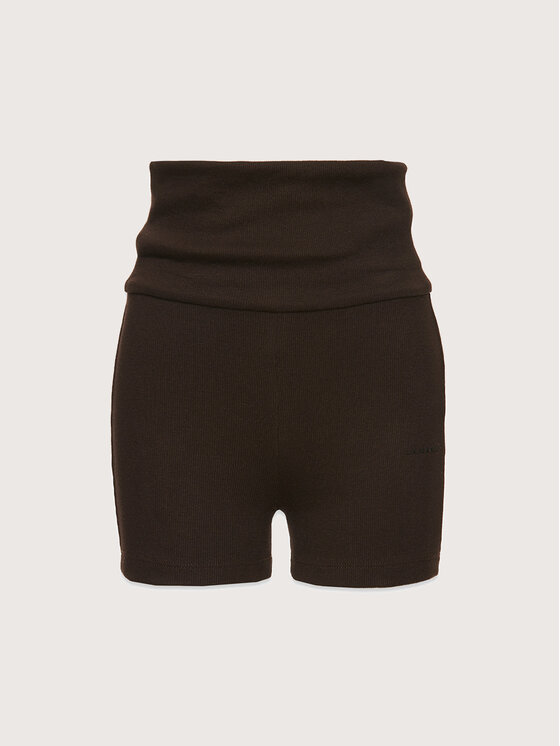 La Mania La Mania Biker shorts RIKA Marrone Classic Fit