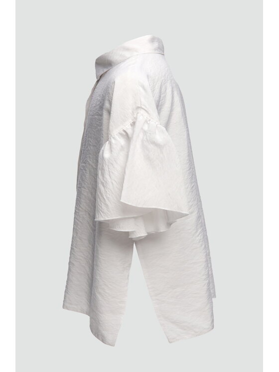 SLY SLY Bluzka 5S-103 Biały Comfortable Fit