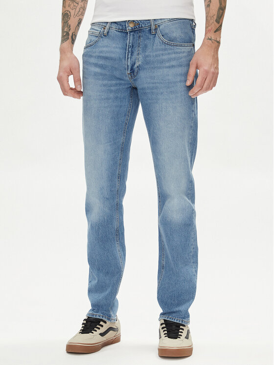 Lee Džínsy Daren 112349214 Modrá Straight Fit